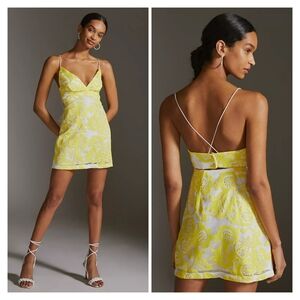 Anthropologie Maeve Strappy Mini Dress Size 14